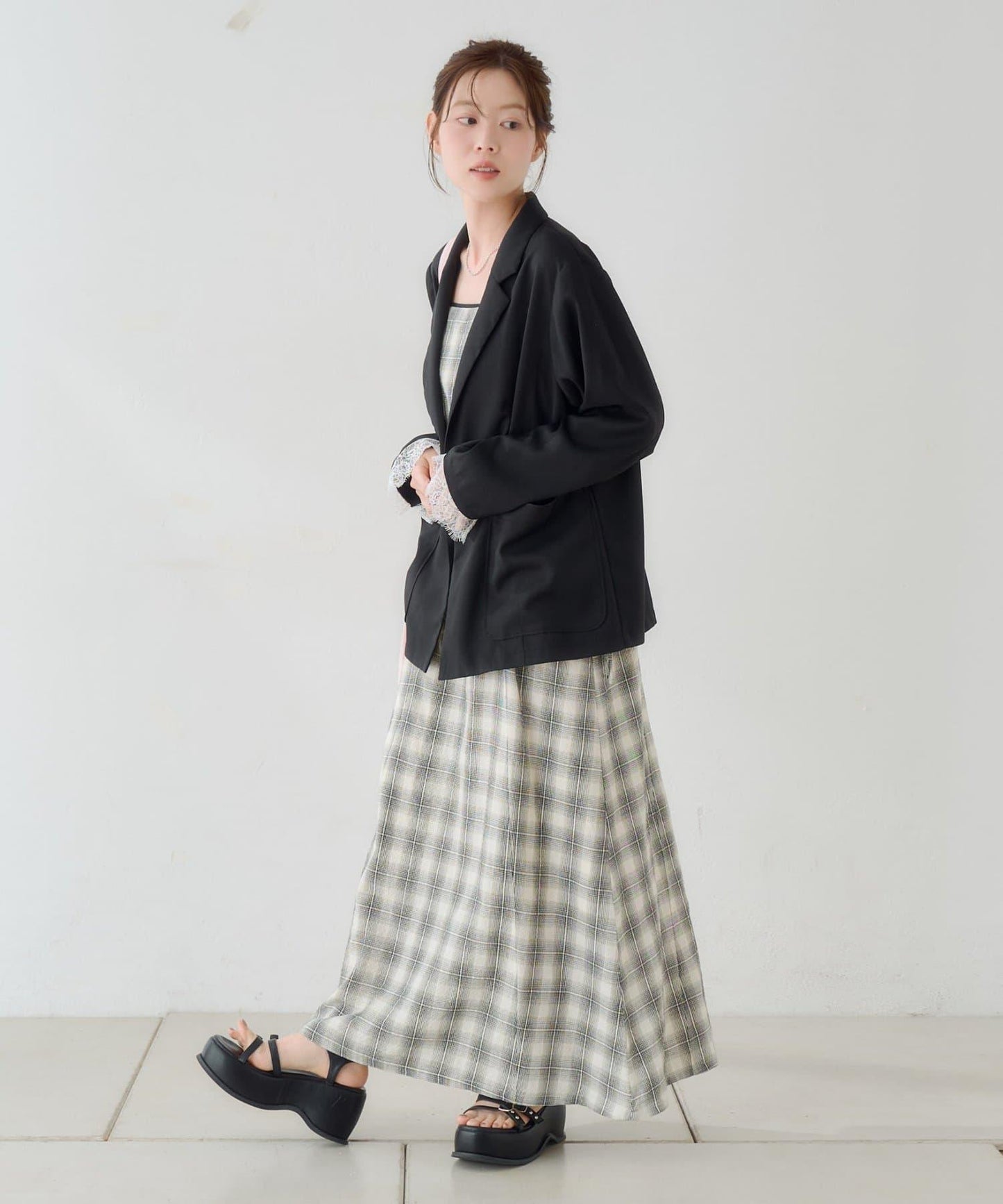 蕾絲袖口 夾克