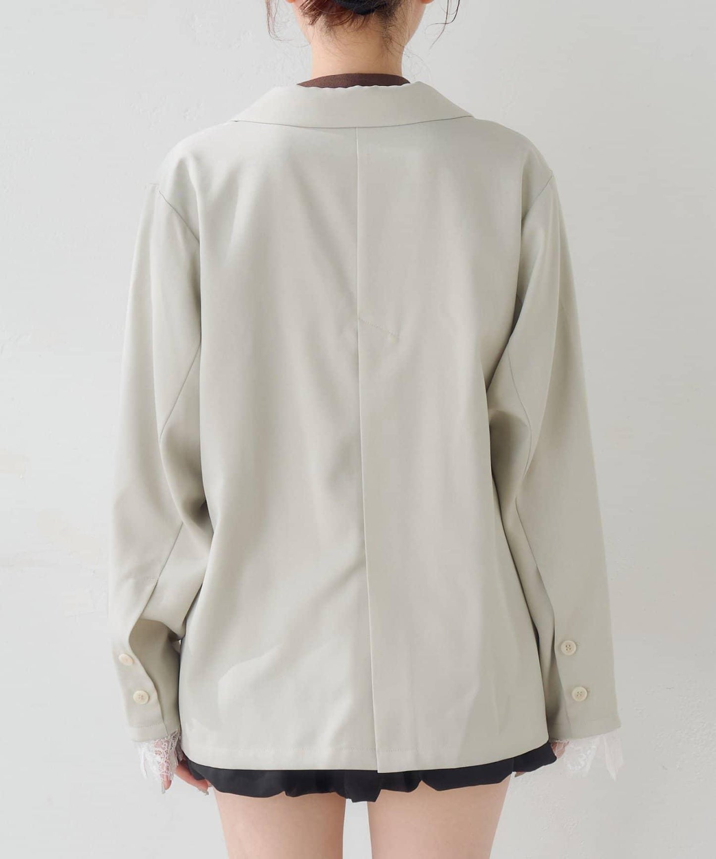 蕾絲袖口 夾克