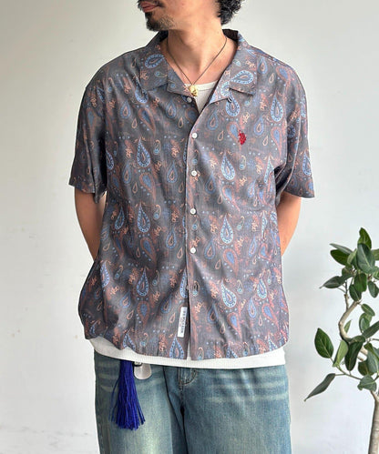 U.S. POLO ASSN. 仿真絲質感 開襟襯衫