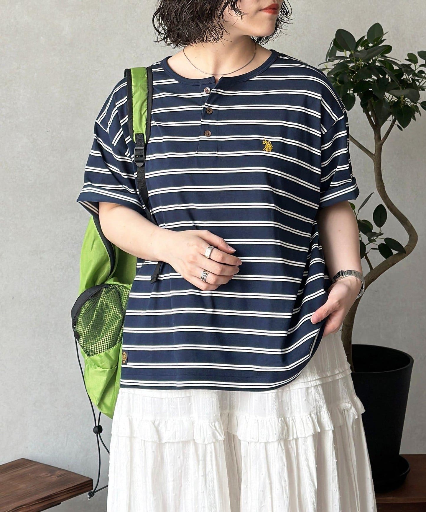 U.S. POLO ASSN. 條紋亨利T恤