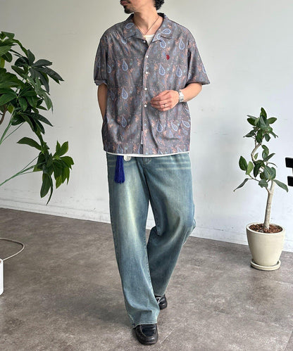 U.S. POLO ASSN. 仿真絲質感 開襟襯衫