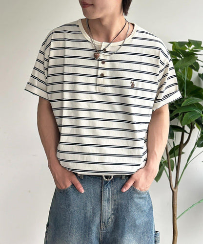 U.S. POLO ASSN. 條紋亨利T恤