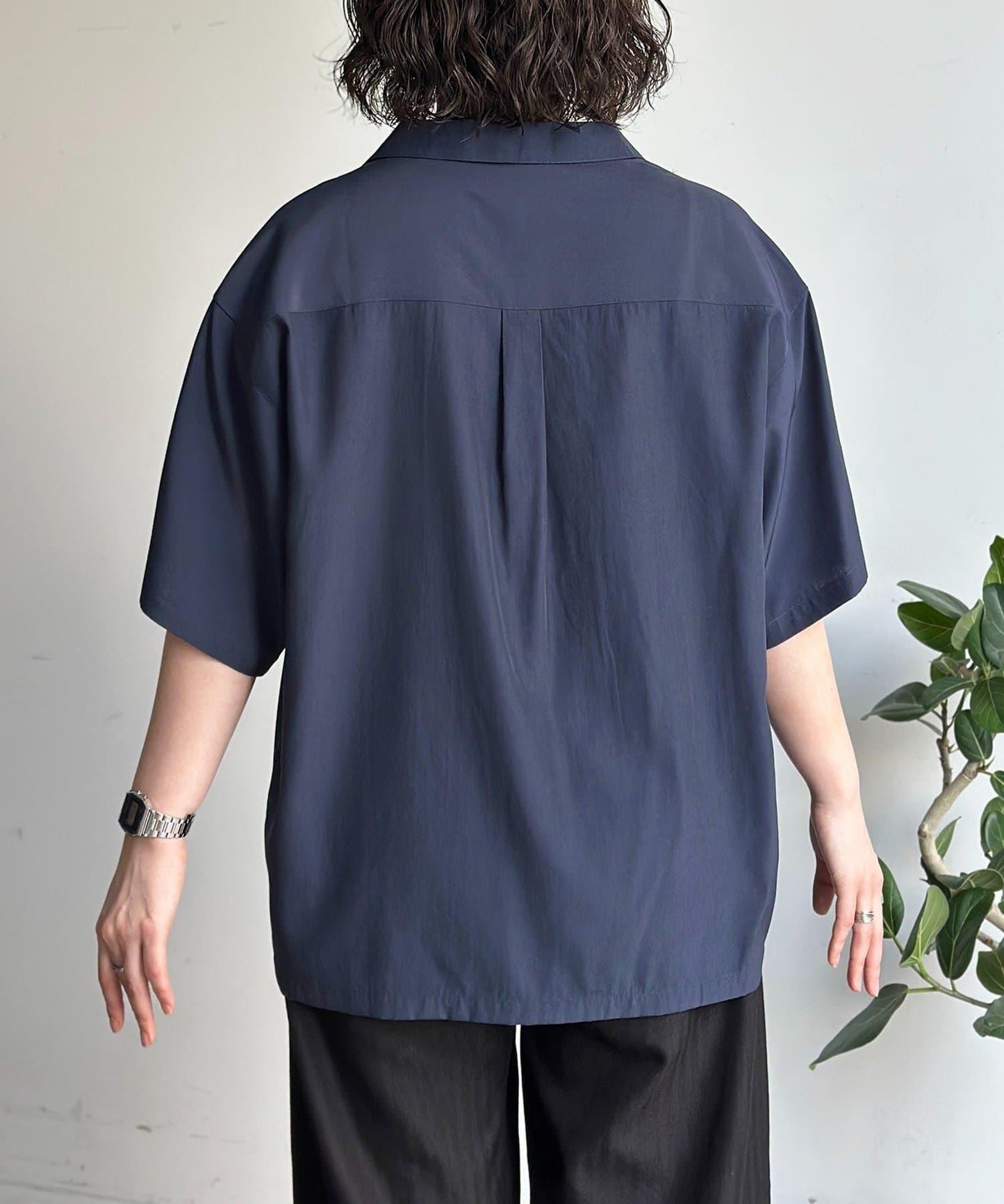 U.S. POLO ASSN. 仿真絲質感 開襟襯衫