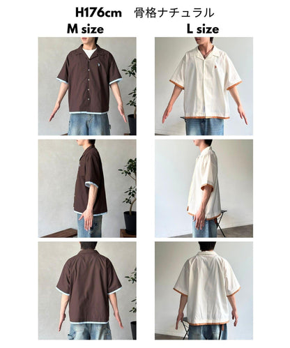 U.S. POLO ASSN. 假兩件設計 短袖襯衫