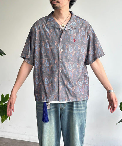 U.S. POLO ASSN. 仿真絲質感 開襟襯衫