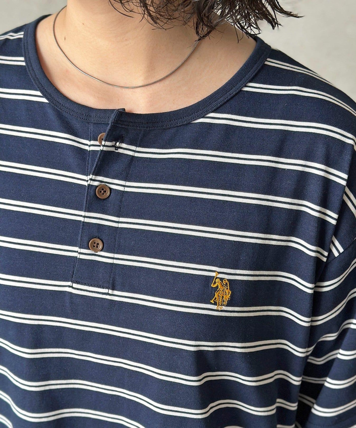 U.S. POLO ASSN. 條紋亨利T恤