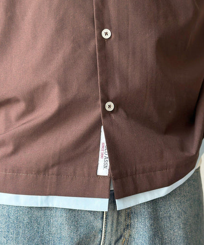 U.S. POLO ASSN. 假兩件設計 短袖襯衫