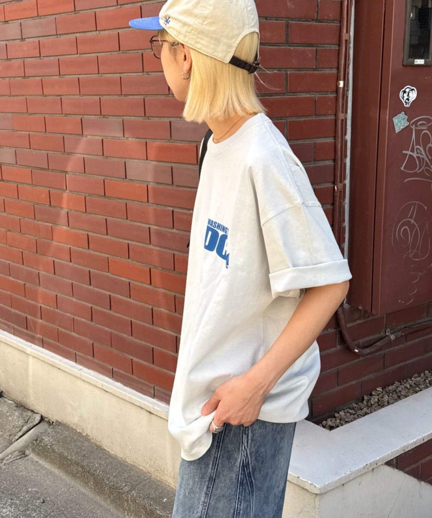 中性款 寫真Logo圖案 短袖T恤