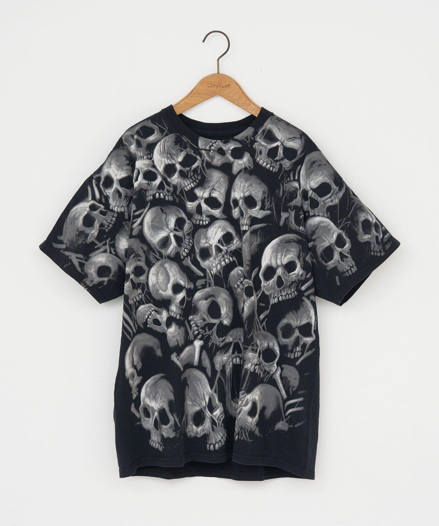 THRIFTY LOOK liquid blue skull 圖案 T恤