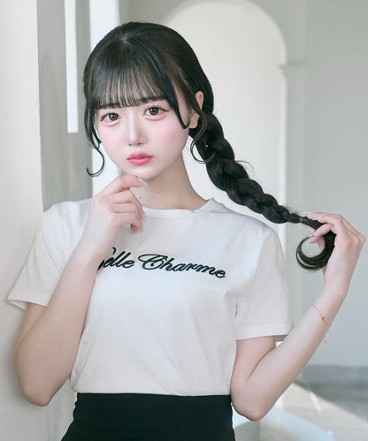 Belle Charme 刺繡T恤