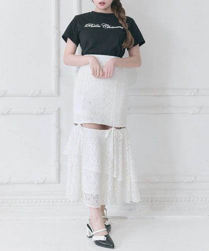 Belle Charme 刺繡T恤