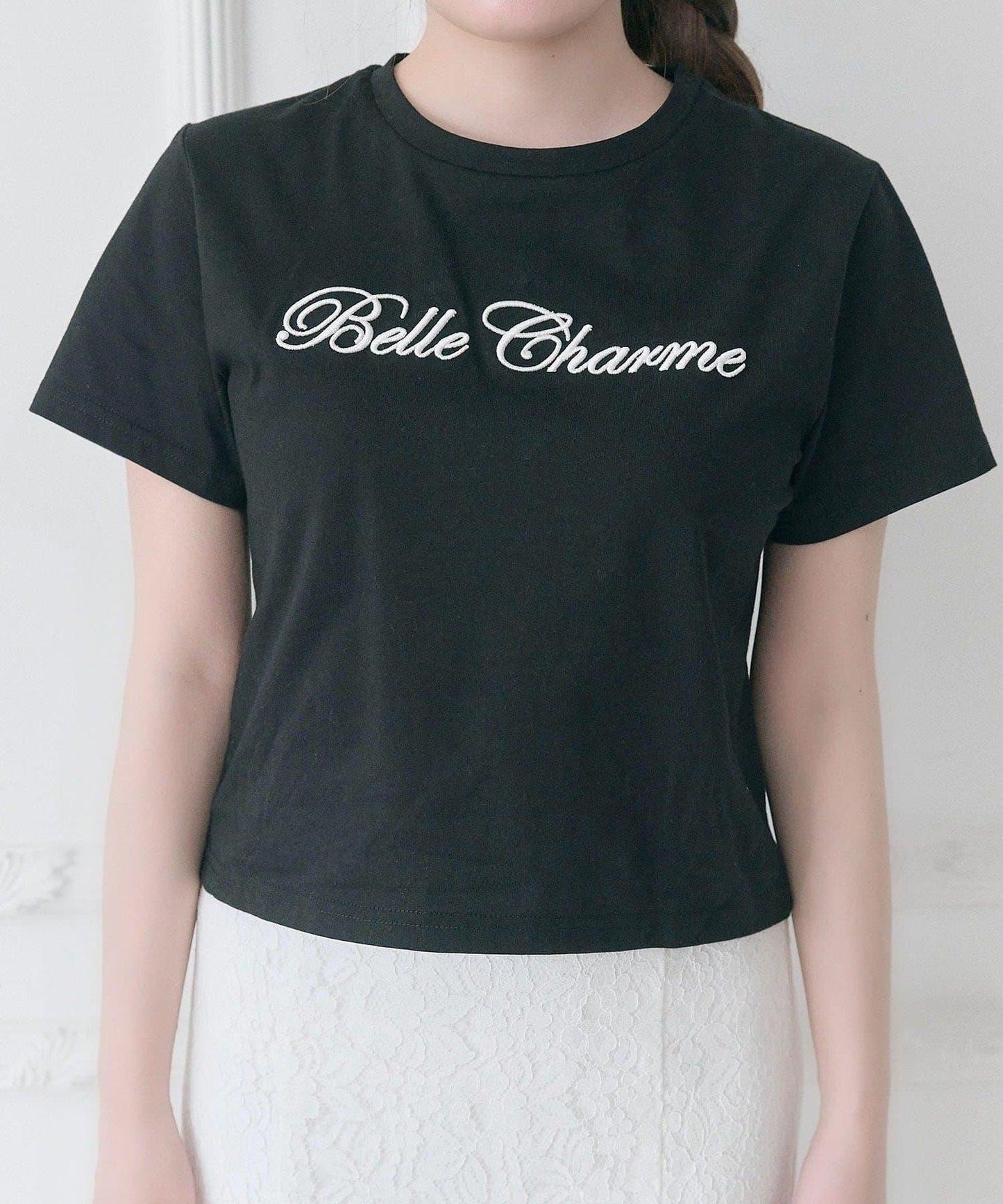 Belle Charme 刺繡T恤