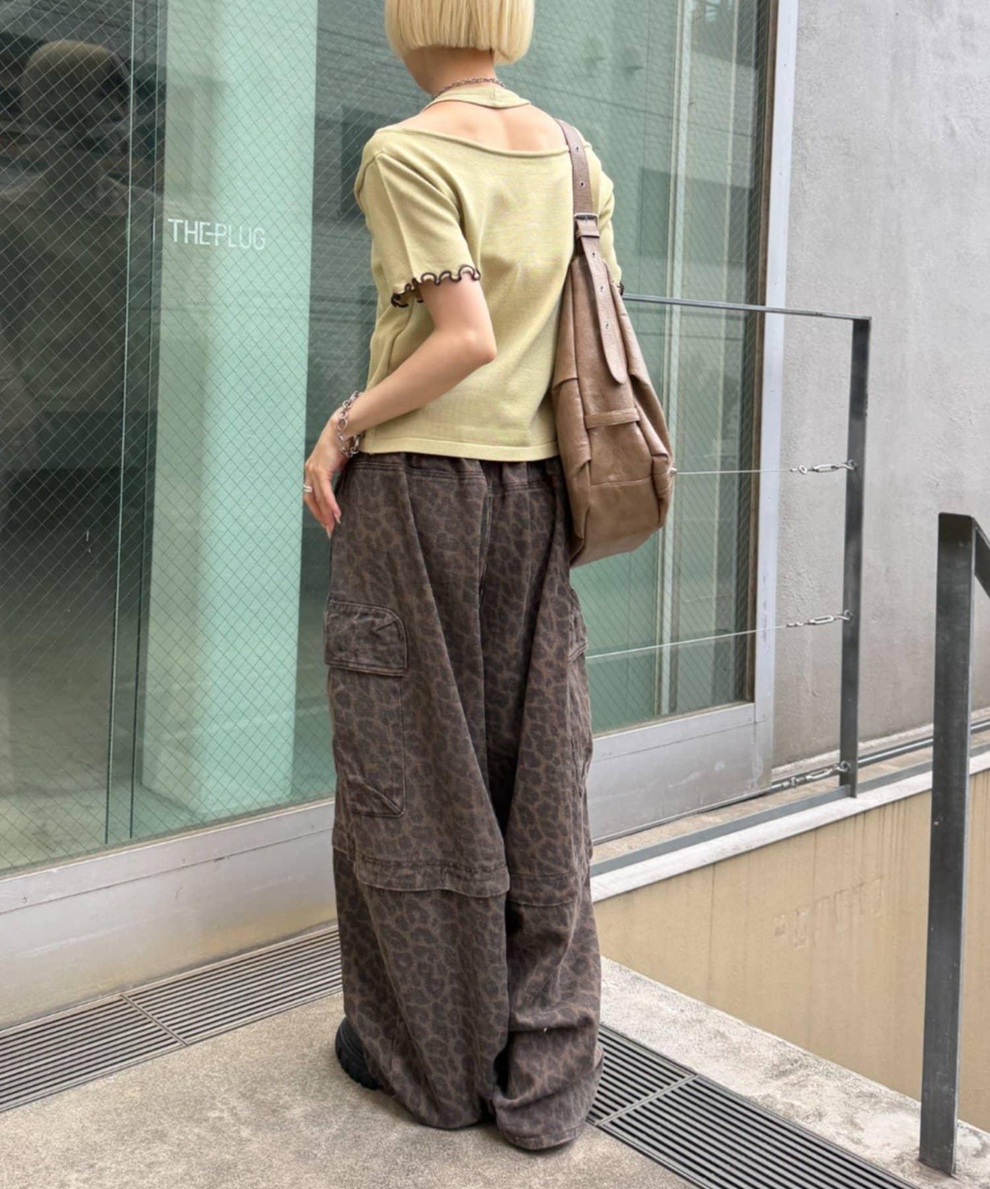 w closet 掛脖拼接疊穿針織T恤 夏裝