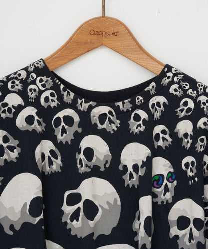 THRIFTY LOOK liquid blue skull 圖案 T恤