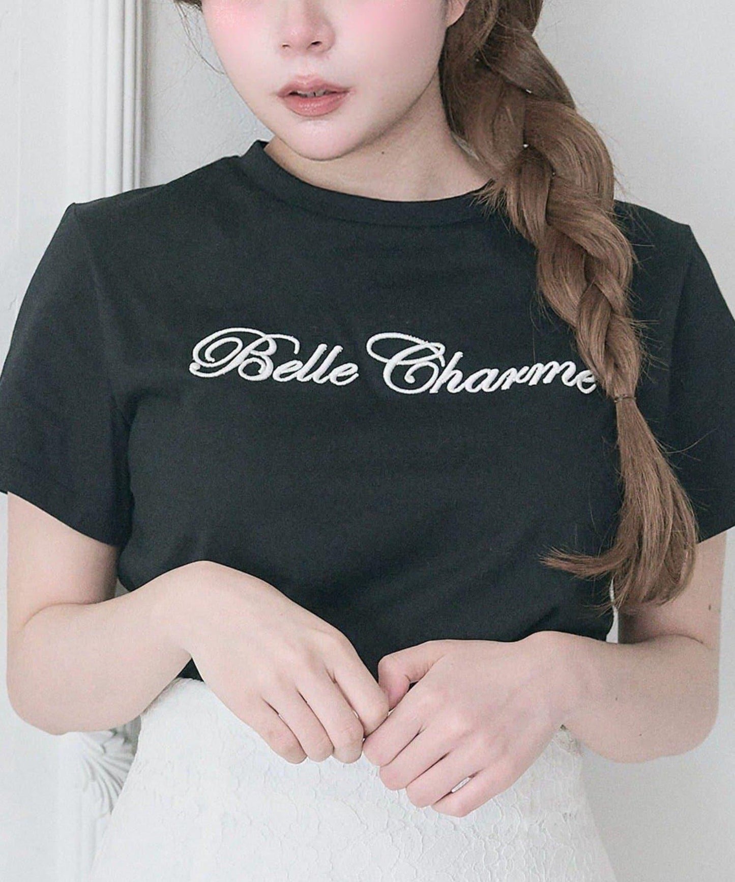 Belle Charme 刺繡T恤