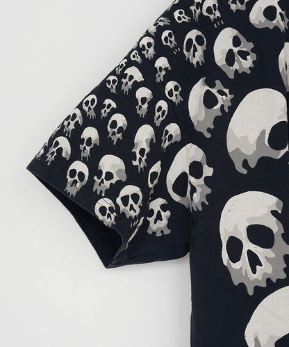 THRIFTY LOOK liquid blue skull 圖案 T恤