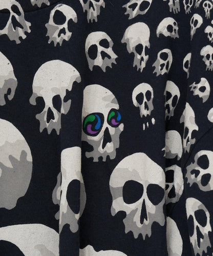 THRIFTY LOOK liquid blue skull 圖案 T恤