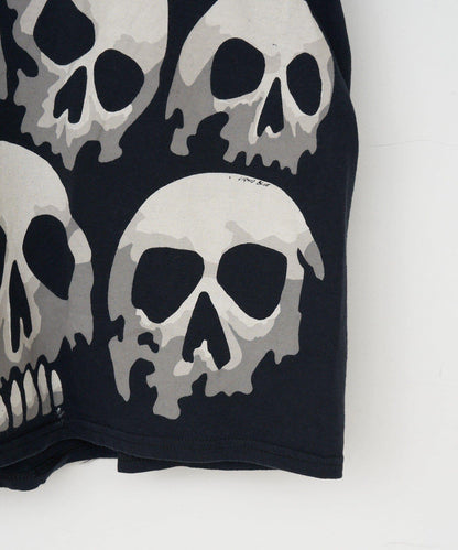 THRIFTY LOOK liquid blue skull 圖案 T恤
