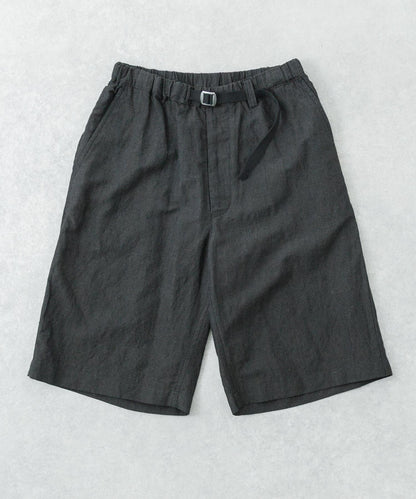 new basic WOOL LINEN SHORT PANTS 短褲