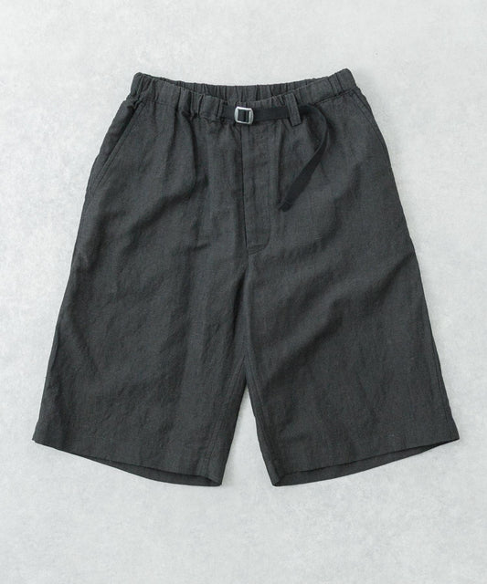 new basic WOOL LINEN SHORT PANTS 短褲
