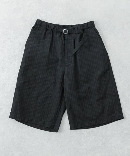 new basic WOOL LINEN SHORT PANTS 短褲