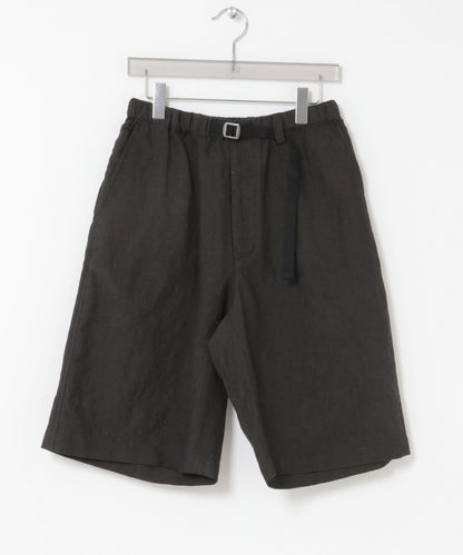 new basic WOOL LINEN SHORT PANTS 短褲
