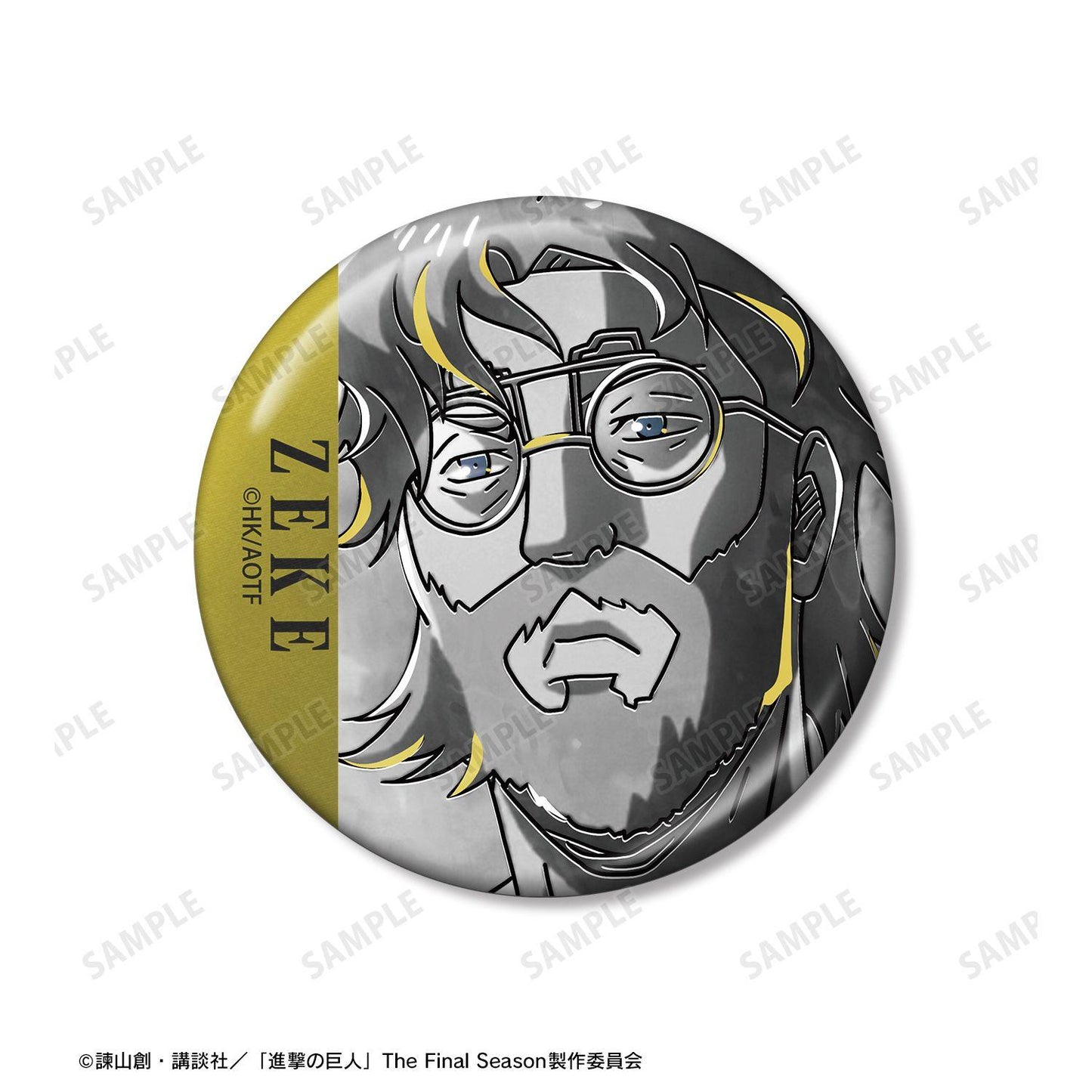 《進擊的巨人》 Ani-Art BLACK LABEL系列 第三彈 ジーク 金屬徽章2件套