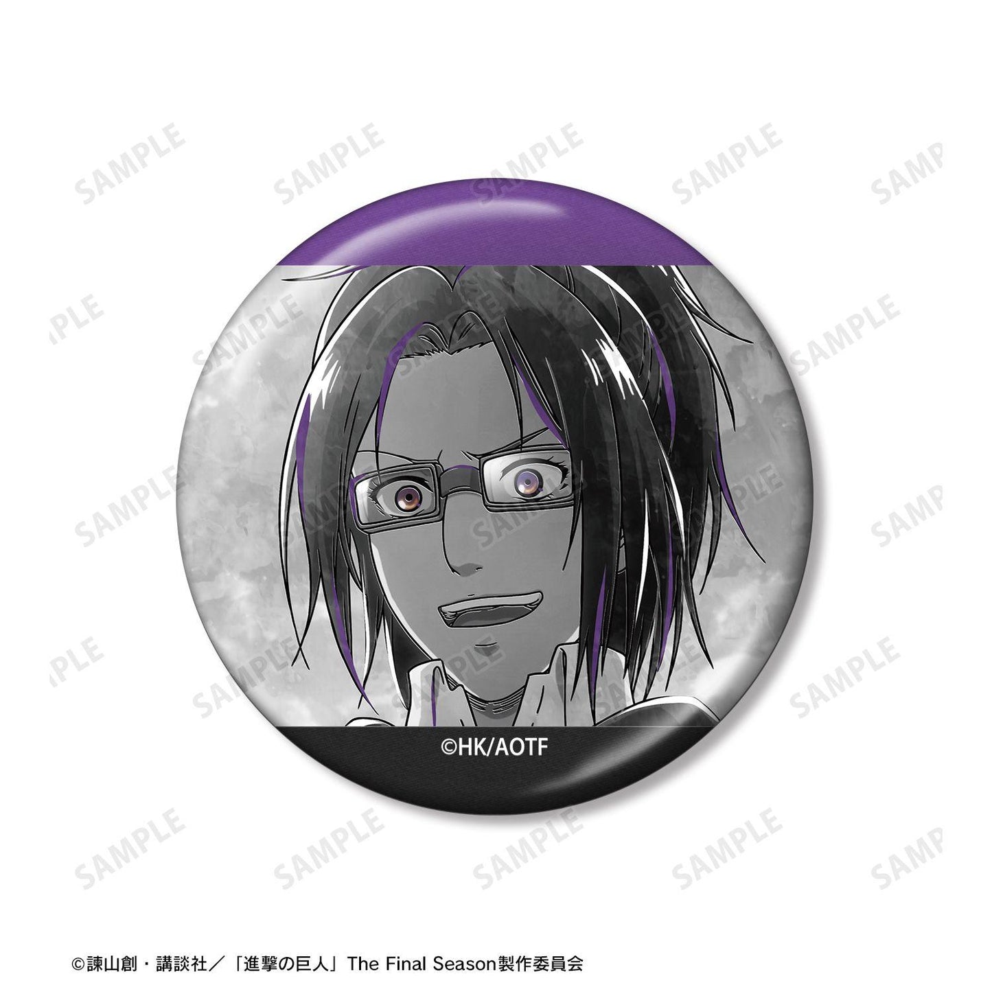 進撃の巨人（進擊的巨人） Ani-Art BLACK LABEL系列 第3弾 ハンジ 金屬徽章2件套
