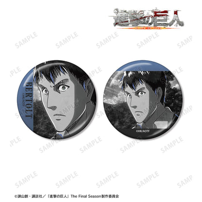 進撃の巨人（進擊的巨人） Ani-Art BLACK LABEL 系列 第3彈 ベルトルト 金屬徽章2枚套裝