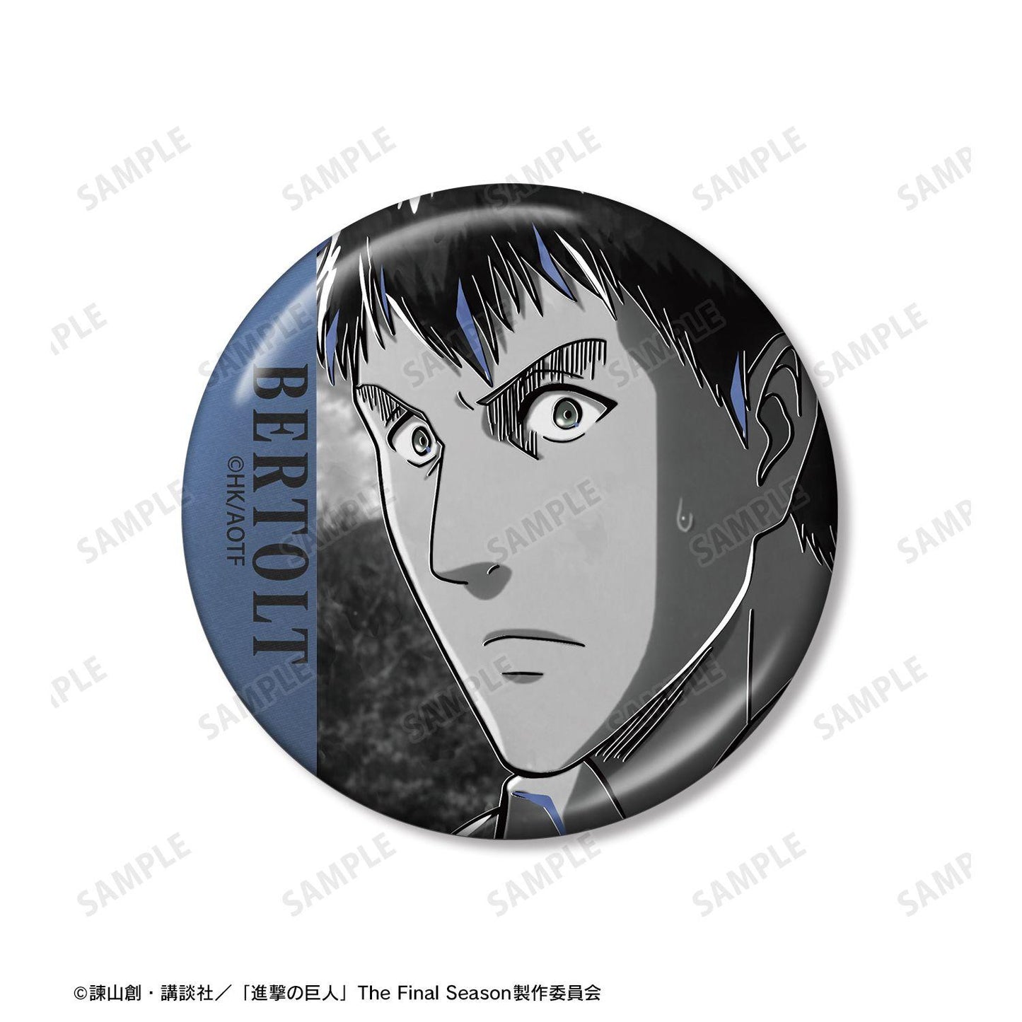進撃の巨人（進擊的巨人） Ani-Art BLACK LABEL 系列 第3彈 ベルトルト 金屬徽章2枚套裝
