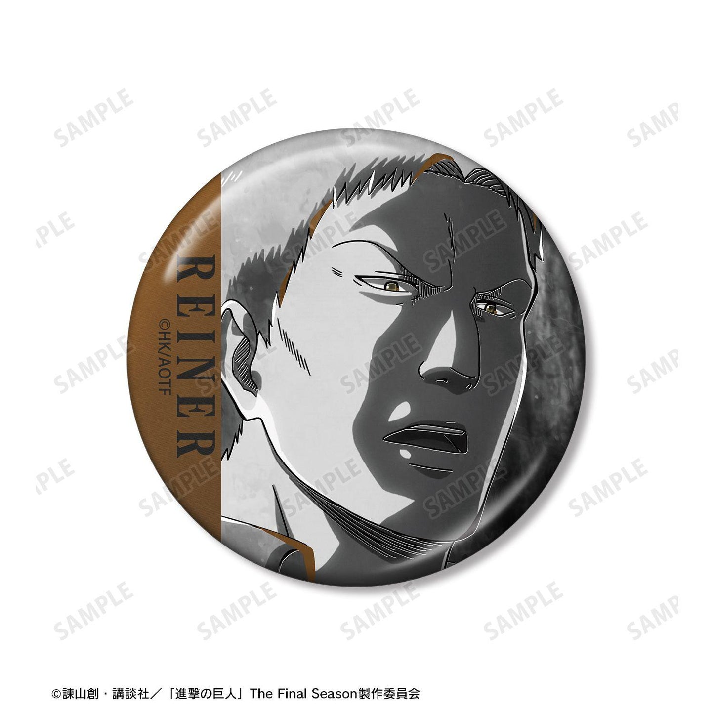 《進擊的巨人》 Ani-Art BLACK LABEL 第3彈 Reiner 金屬徽章2個套裝