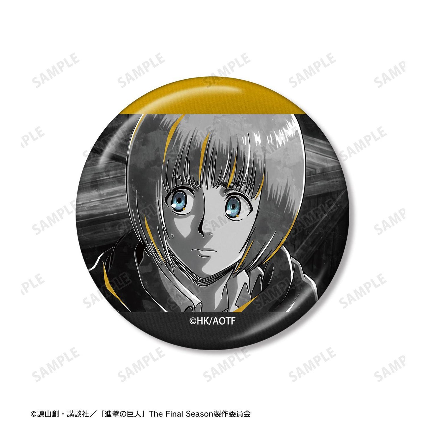 進撃の巨人（進擊的巨人） Ani-Art BLACK LABEL系列 第3彈 アルミン 金屬徽章2件套
