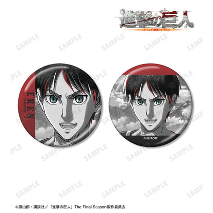 《進擊的巨人》（進擊的巨人） Ani-Art BLACK LABEL系列 第三彈 エレン 金屬徽章2個套裝