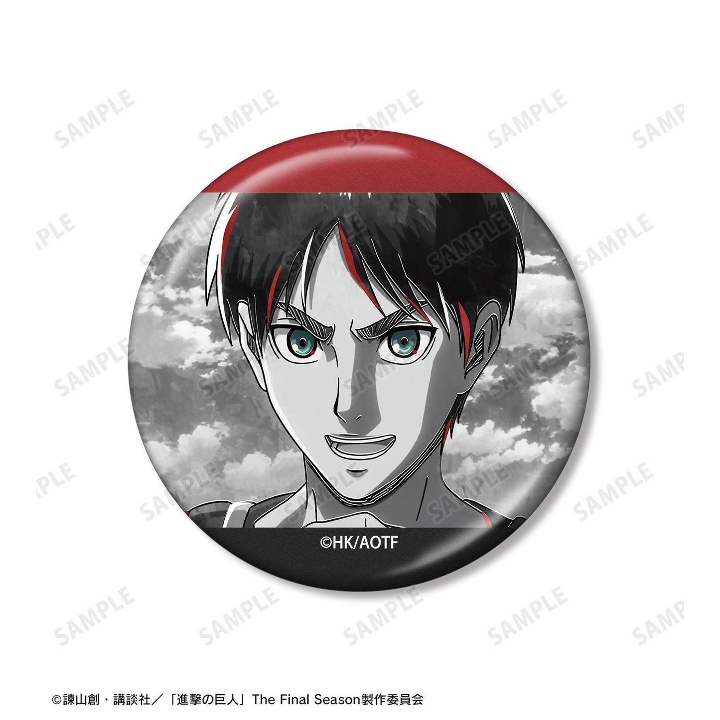 《進擊的巨人》（進擊的巨人） Ani-Art BLACK LABEL系列 第三彈 エレン 金屬徽章2個套裝