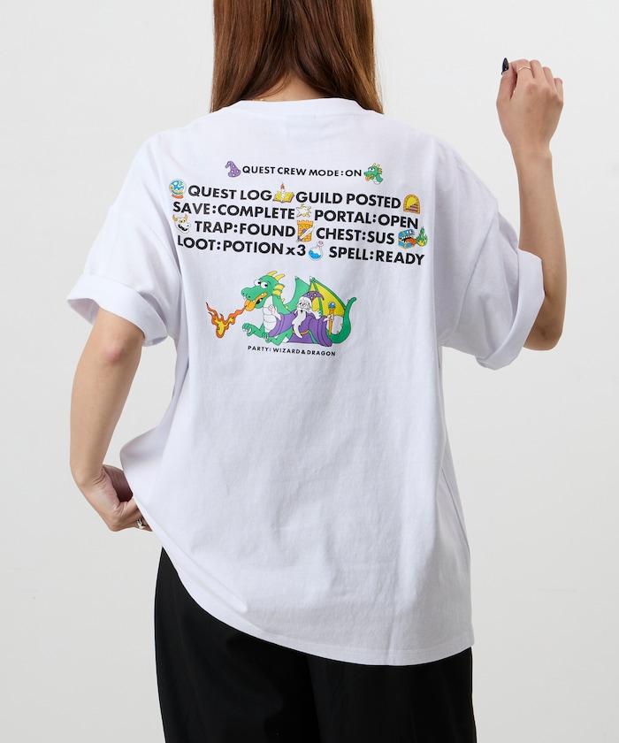 Wakana Yamazaki×FREAK'S STORE RPG圖案 背部印花 圓領 T恤