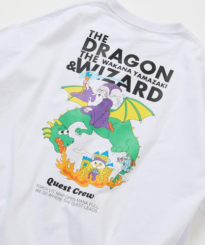 Wakana Yamazaki×FREAK'S STORE THE DRAGON & WIZARD 背面印花 圓領 T恤