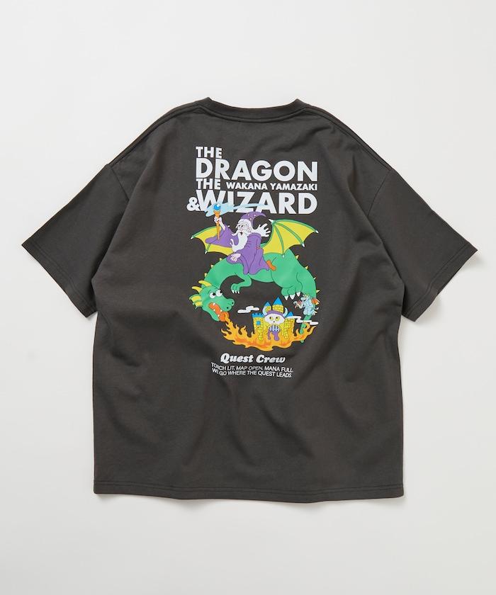 Wakana Yamazaki×FREAK'S STORE THE DRAGON & WIZARD 背面印花 圓領 T恤