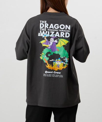 Wakana Yamazaki×FREAK'S STORE THE DRAGON & WIZARD 背面印花 圓領 T恤