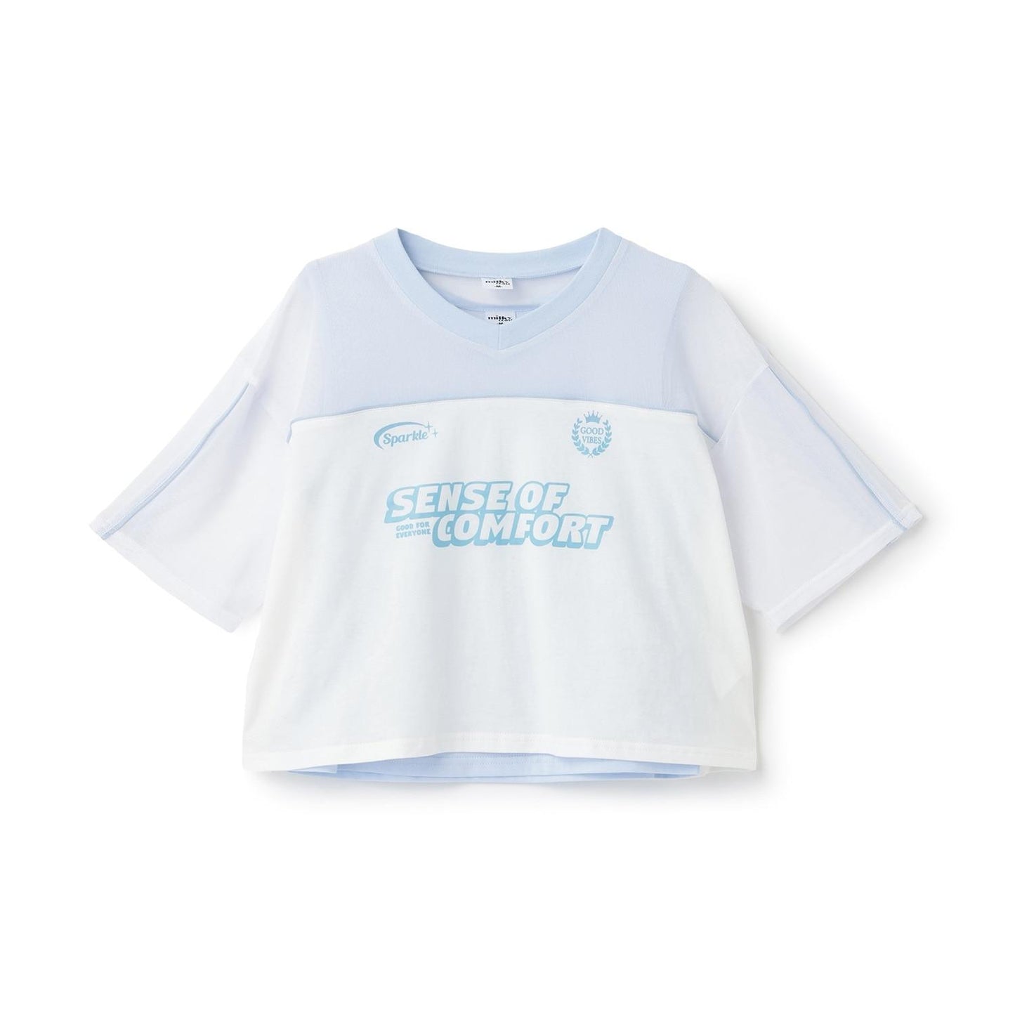 milky coast 網眼設計T恤背心套裝