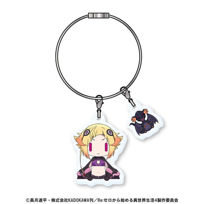 《Re：從零開始的異世界生活》 坐坐公仔系列 カペラ・エメラダ・ルグニカ 亞克力線圈掛鏈