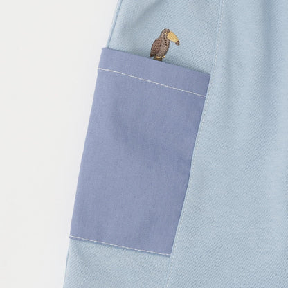 動物刺繡 短褲