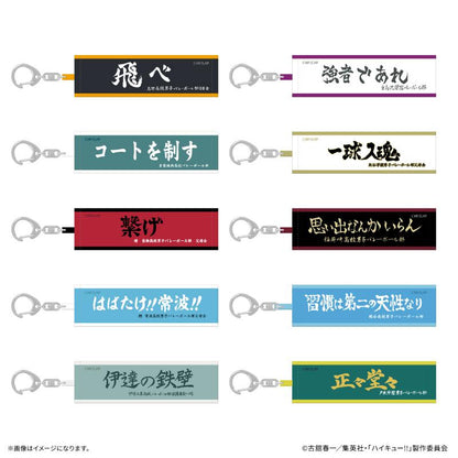 《排球少年》（排球少年） 橫幅鑰匙扣 完整盒（全10種・10個入）
