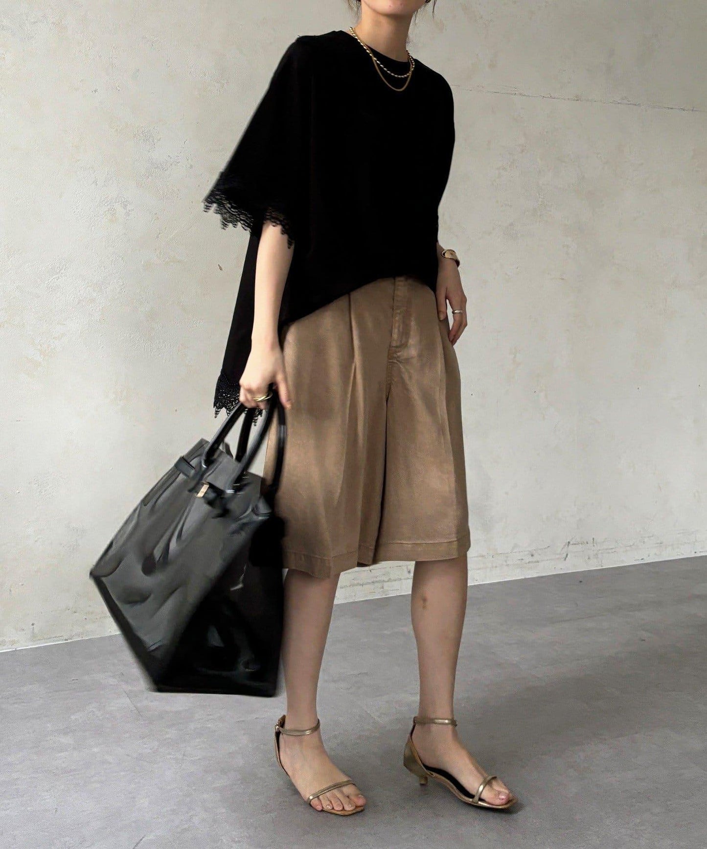 蕾絲鑲邊 上衣（線上限定）
