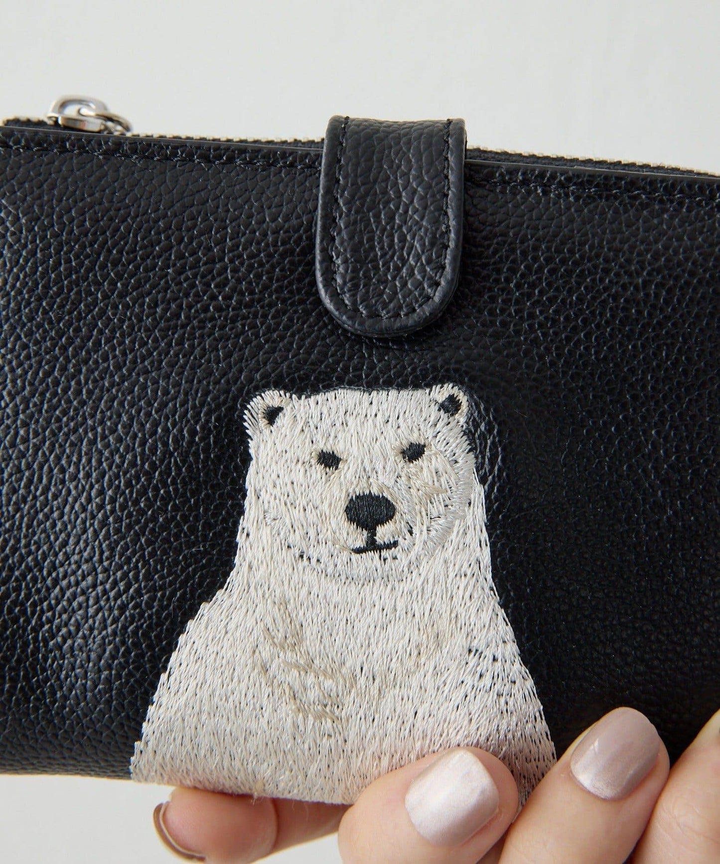 動物刺繡 真皮 對摺錢包（含網絡限定色）