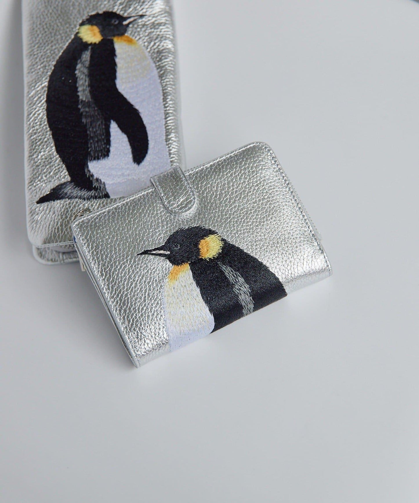 動物刺繡 真皮 對摺錢包（含網絡限定色）