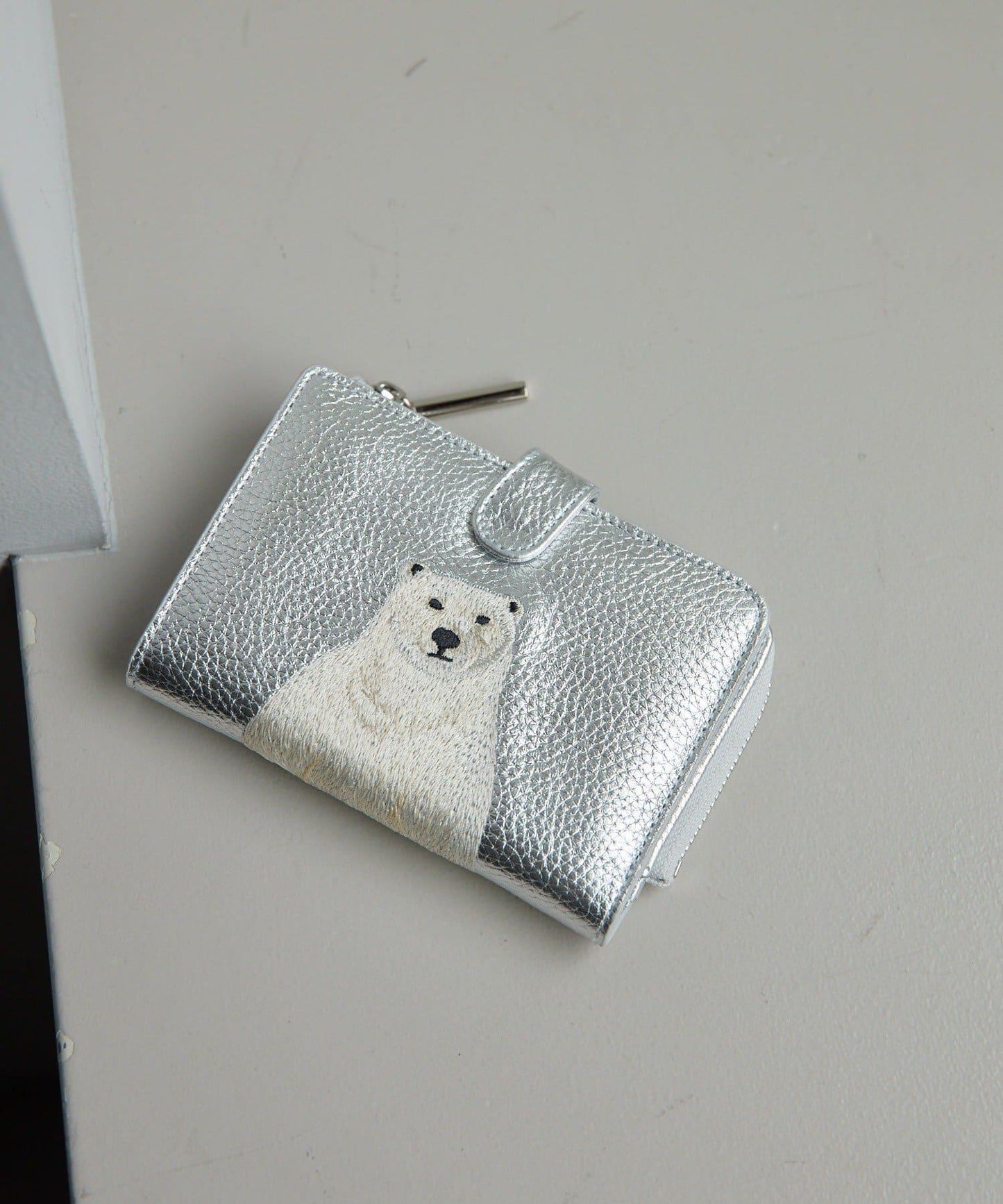 動物刺繡 真皮 對摺錢包（含網絡限定色）