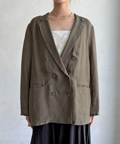 可成套搭配 可水洗棉麻 夾克