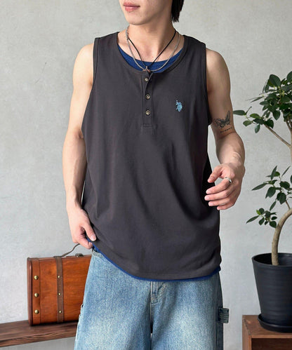U.S. POLO ASSN. 亨利領背心