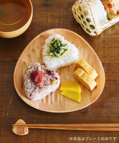 木質飯糰造型 餐盤