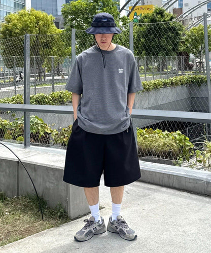UNISEX 褶皺闊腿短褲